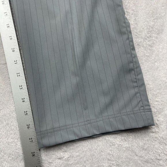 Nike Tour Performance Golf Pants Mens 35x28 Gray Pinstripe Stretch Straight Leg - Picture 13 of 15